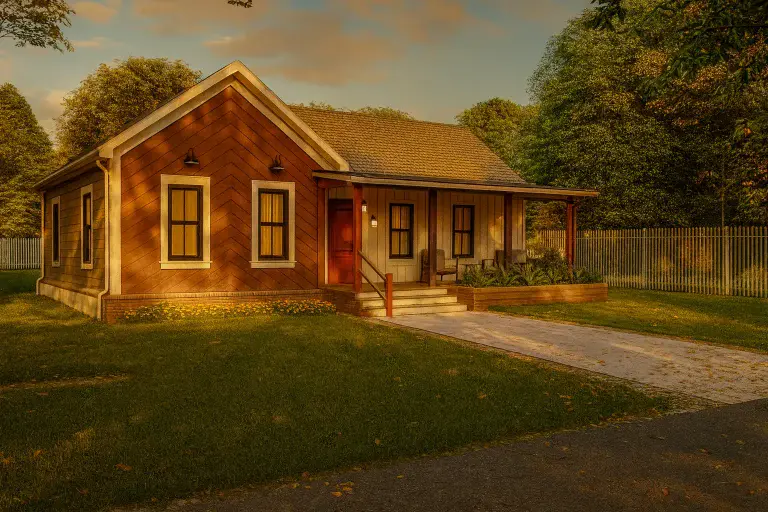 HDS-094 171 m² 3Plus1 Genis Aile Tek Katlı Çelik Ev Modern Mimari Yan Gorunum | Hibrit Design